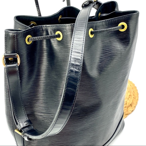 LOUIS VUITTON EPI NOE BLACK GM SHOULDER BUCKET DRAWSTRING HAND BAG - Picture 10 of 14